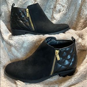 Nine West Suede & Quilt booties